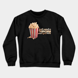 A popcorn for tired mind Crewneck Sweatshirt